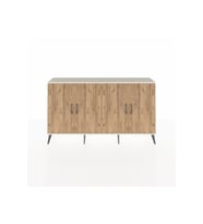 Arges Konsol 4 Raflı 4 Kapaklı 176x30x99 Aytaşı-Çam/Antrasit