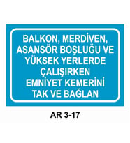 İŞ GÜVENLİĞİ UYARI LEVHASI 1 ADET PVC 21 X 29CM