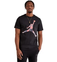 Nike Jordan Brand Jumpman Watercolor Graphic Tshirt Black Jordan Nakış Logolu Tişört Siyah
