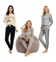 Kadın Pamuklu 3 Adet 2'li Pijama Takımı BB2219
