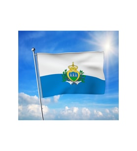 San Marino Bayrağı Premium Raşel Kumaş 70x105 cm