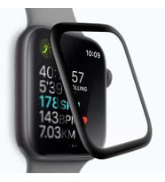 Apple Watch 38mm Full Yapışkanlı Cam Ekran Koruyucu (Siyah)