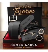 İsme Özel Erkek Hediye Seti l Kemer, Cüzdan, Kartlık, Anahtarlık, Tesbih  Sevgiliye, Eşe, Arkadaşa, Babaya Hediye