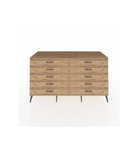 Kronos Konsol 10 Çekmeceli  176x59x99 Antrasit-Çam