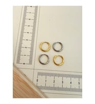 316 L Cerrahi Çelik 1,6mm*10mm Çelik Halka Küpe 4 Adet