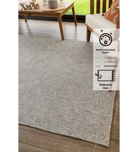 Rusticana 3103 Naturel Jüt Halı Modern Örme Kilim