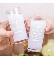 Yıldönümümüz Kutlu Olsun Rakı Bardakları