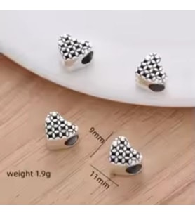 Takantakana Worldshop, Pandora, Bileklik Uyumlu, Gümüş, Charm  (1Adet)