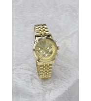 Elegant Gold Renk Unisex Kol Saati