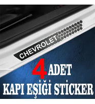 Checrolet uyumlu  özel Oto Kapı eşikleri Sticker Karbon 4 Adet