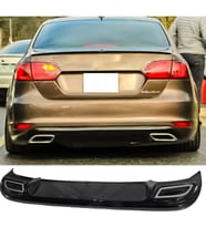 Vw Jetta Mk6 Egzozlu Difüzör Parlak Siyah Plastik 2010 2011 2012 2013 2014 Arka-difizör-bodykit-ek