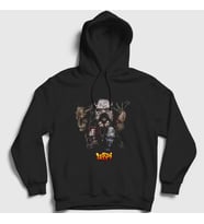 Presmono Unisex Siyah Band Lordi Kapüşonlu Sweatshirt 375537tt