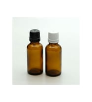 DAMLALIKLI İÇTEN 30 ML 5 ADET AMBER ŞİŞE (Şeffaf)