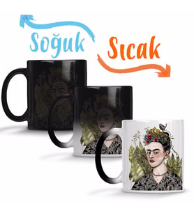 Frida Kahlo 01 Sihirli Kupa Bardak Porselen