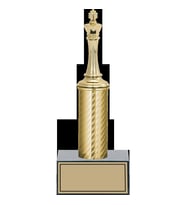 ODAK KUPA - Figürlü Kupalar - Satranç Figürlü Kupalar FG-007 B - 24 cm