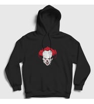 Presmono Unisex Siyah Pennywise Stephen King It Kapüşonlu Sweatshirt 372507tt
