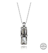 Swarovski Crystal Taşlı Baget Gümüş Kadın Kolye