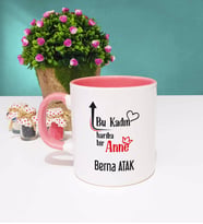 Anneler Günü Hediyesi Anneye Hediye - 14 - Kupa Bardak Pembe
