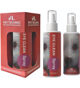Eye Clean Spray, Köpekler için Göz Çevresi Temizleyici,%3 Borik Asit İçerikli, 100 ml