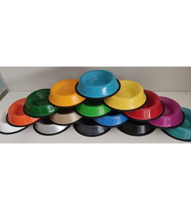 22cm çelik renkli mama/su kabı