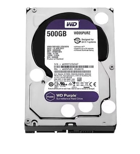 Wd 500Gb Purple WD05PURZ 3.5" 5400 RPM SATA 3 Harddisk