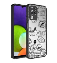 Galaxy A22 4G Kılıf Aynalı Desenli Kamera Korumalı Parlak Zore Mirror Kapak
