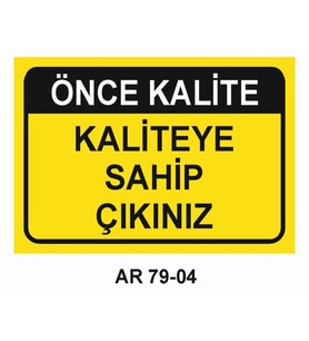 İŞ GÜVENLİĞİ UYARI LEVHASI 1 ADET PVC 21 X 29CM