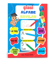 Çizgi-Alfabe-Sayılar YAZ-SİL Kitabı