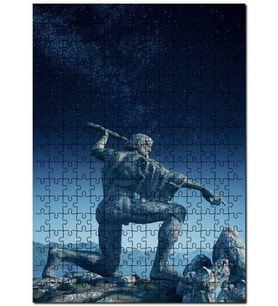 Cakapuzzle Zeus suikastçılar Yunan Tanrısı Heykel Puzzle Yapboz MDF (Ahşap) (120 Parça)