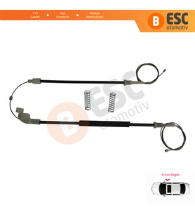 Volvo S40 V40 MK1 644 645 1995-2004 4/5-Kapı 30623449 İçin Elektrikli Ön Sağ Cam Kriko Tamir Seti