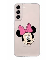Samsung Galaxy S22 Plus  Kamera Korumalı Kapak Minnie Mouse Tasarımlı  Şeffaf Kılıf