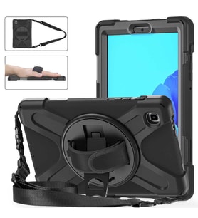 Galaxy Tab A7 Lite T225 Defender Zırhlı Tam koruma Silikon  (Siyah)