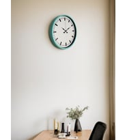 36 Cm Turkuaz Sade Şık Duvar Saati (Standart)
