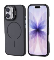 iPhone 17 Kılıf M-safe Şarj Özellikli Kamera Standlı Notron Kılıf (Siyah)