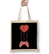 Video Gamer Heart Controller 01 Bez Çanta Uzun Saplı