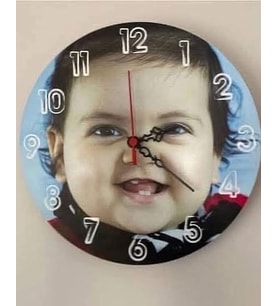 KİŞİYE ÖZEL DİJİTAL BASKI SAAT 40x40