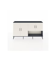 Arges Konsol 6 Raflı 4 Kapaklı 176x30x99 Antrasit-Aytaşı