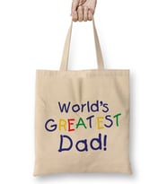 Fathers Day Worlds Best Sailor And Dad Bez Çanta Uzun Saplı