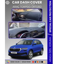 SKODA KAROQ (2017-2024) Torpido Örtüsü Ön Göğüs Halı Torpido Koruma Birebir Uyum Kaymaz UV Koruma