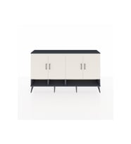 Arges Konsol 6 Raflı 4 Kapaklı 176x30x99 Antrasit-Aytaşı/Çam