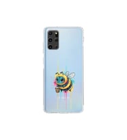 Samsung Galaxy S20 Plus ile uyumlu Splash arı tasarımlı şeffaf silikon kılıf