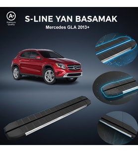 Mercedes Gla S-Line Premium Krom Yan Basamak 2013 Sonrası