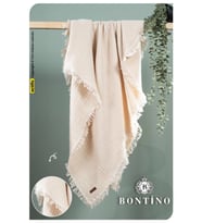 Müslin Örtü & Battaniye 4 Katlı Saçaklı %100 Pamuk 100x110 Cm Ekstra Yumuşak ve Nefes Alabilir