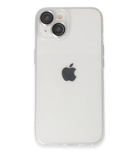 Newface Apple iPhone 14 Kılıf Luko Lens Silikon - Gümüş