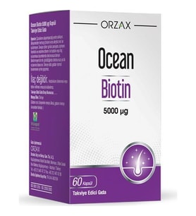 Ocean Biotin 5000 mcg 60 Kapsül 8697595872765