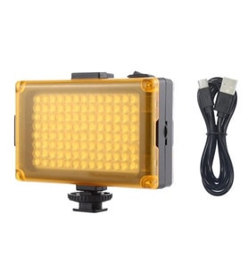 Video Led Işık 104Led Type-C ile Sürekli Çalışma Ekstra 2 Kızaklı