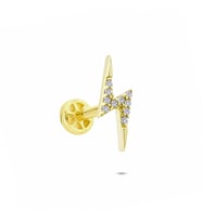 Glorria Altın Şimşek Tragus Piercing