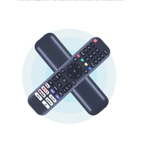 AWOX LCD NETFLİX-YOUTUBE-PRİME VİDEO-RAKUTEN TV PLAY TUŞLU TV KUMANDASI