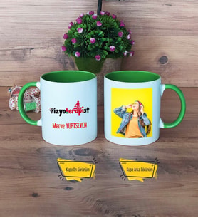 Fizyoterapist Kupa Bardak Yeşil Fotoğraflı Fizyoterapistler Günü Hediyesi