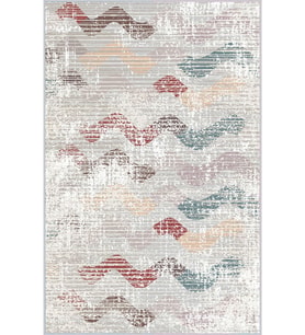 Eliana Home Baskılı, Yıkanabilir Kaymaz Taban Salon Halısı LNA0402 100x150 cm (Gri)